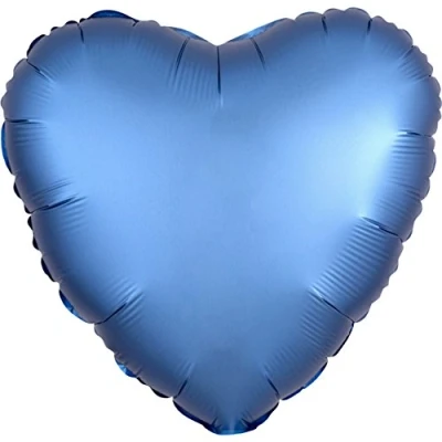 Afbeelding van Amscan Folieballon Satin Luxe Azure hart