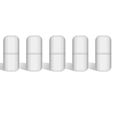 Afbeelding van stonylab 5 stuks magnetische roerstaafjes, 15 mm, PTFE coating, roerstaafset, witte mixer voor laboratoriumroerders