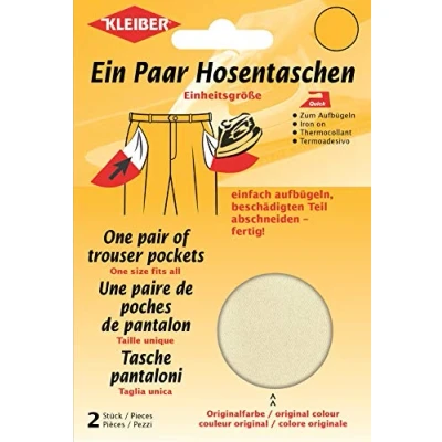 Image de Kleiber poches de pantalon rechange à repasser beige