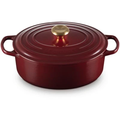 Afbeelding van Le Creuset Braad / Stoofpan Signature Ovaal Rhone 31 Cm