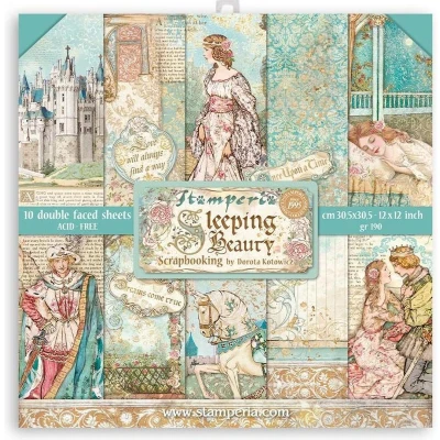 Afbeelding van Stamperia Sleeping Beauty 12x12 Inch Paper Pack (SBBL89)