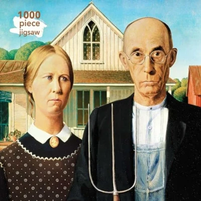 Afbeelding van Adult Jigsaw Puzzle Grant Wood: American Gothic: 1