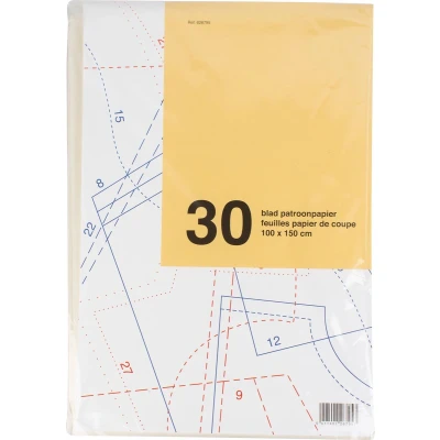 Afbeelding van Patroonpapier, ft 100 x 150 cm, pak van 30 vel