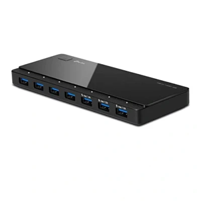 Afbeelding van TP LINK UH700 USB 3.2 Gen 1 hub 7 poorten Zwart