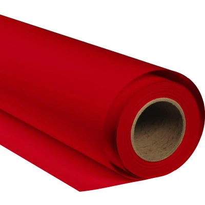 Afbeelding van Bresser Achtergrondpapier Op Rol SBP13 Papier 1.69 x 11m Geschikt voor Fotostudio Chrimson Rood