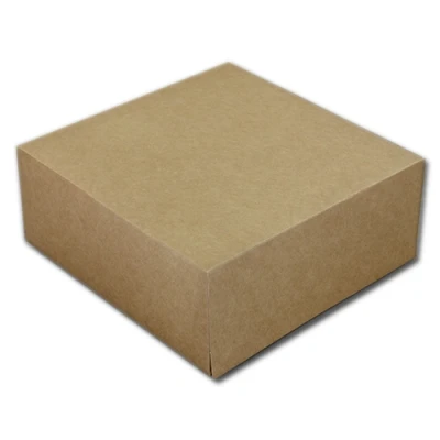 Afbeelding van Taartdoos 19x19x8cm. Kraft 50st