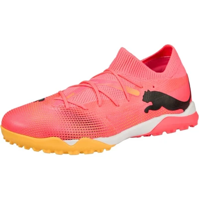 Afbeelding van Puma Future 7 Match Zaalvoetbalschoenen, Heren, Maat: 44, Sunset glow black sun stream Kunststof/ textiel