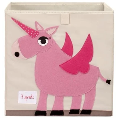 Image de Cube de rangement jouets Licorne