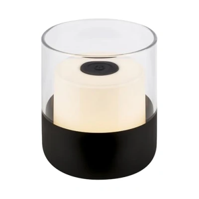 Afbeelding van LED accu tafellamp 7483 IP44 dimmer, zwart