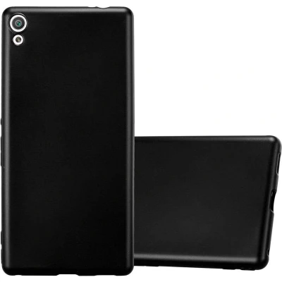 Afbeelding van Cadorabo Hoesje geschikt voor Sony Xperia XA ULTRA in METALLIC ZWART Beschermhoes gemaakt van flexibel TPU silicone Case Cover