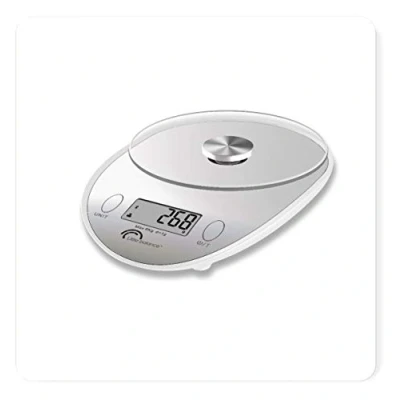 Afbeelding van LB Office HBP 900 Postale brievenweegschaal, 5 kg/1 g, gehard glas, wit