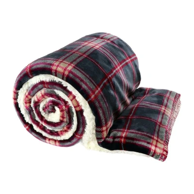Afbeelding van Unique Living Larsson plaid 150x200cm dark grey