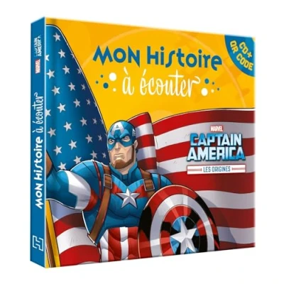 Afbeelding van CAPTAIN AMERICA MON HISTOIRE A ECOUTER (QR CODE + CD)