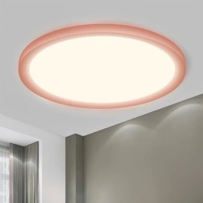 Afbeelding van LQWELL® Led plafondlamp, 1,6 cm, ultradun, rond, plat, IP44, waterdicht, badkamerlamp, 24 W, 4000 K, 2500 lm, modern, voor woonkamer, slaapkamer, keuken, balkon, kelder, kantoor, 300 x 16 mm