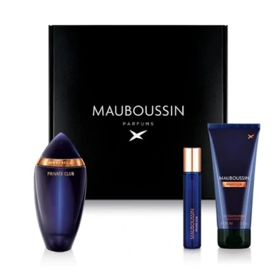 Afbeelding van Mauboussin Private Club set: Eau de Parfum 100 ml, douchegel 90 ml &amp; Travel Spray 20
