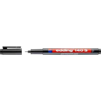 Afbeelding van Edding Foliestift 140 S permanent pen super fine 4 140001 Zwart