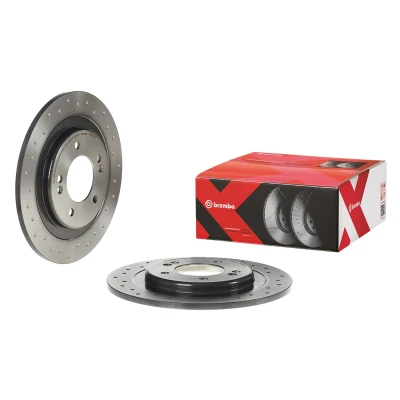 Afbeelding van BREMBO 08.C250.2X Remschijf 284 10 5 volledig, Geperforeerd Gecoat High carbon Met schroeven HYUNDAI: i40 Estate, Saloon