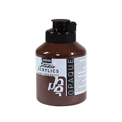 Image de Pébéo Acrylique Fine Studio Acrylics Peinture Marron Ombre Brûlée 500 ml