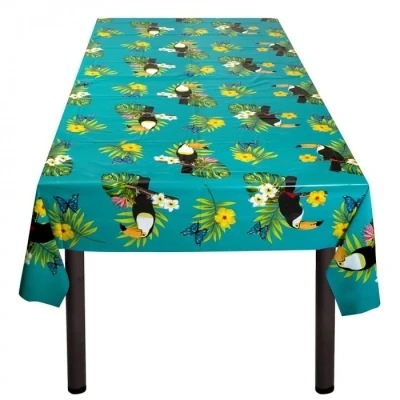 Afbeelding van Tafelkleed Hawaii Toekan plastic 130x180cm