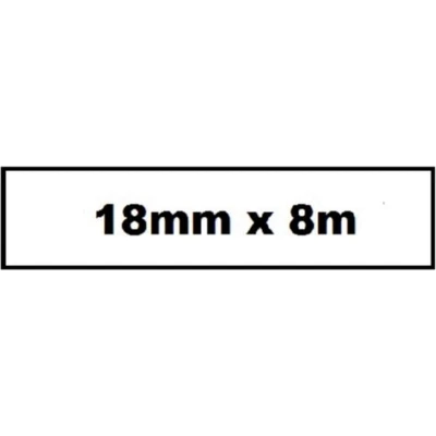 Afbeelding van Labeltape Quantore TZE 241 18mm x 8m wit/zwart