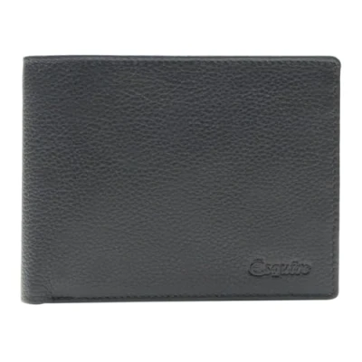 Afbeelding van Esquire Leren Portemonnee Primavera Men Wallet Black Zwart