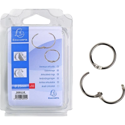 Afbeelding van Exacompta 20911E 10x BLISTER DE 10 ANNEAUX ARTICULES D25