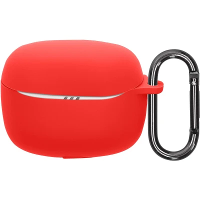 Afbeelding van kwmobile cover voor oordopjes case geschikt JBL Tune Beam 2 Trendy beschermhoes draadloze in rood