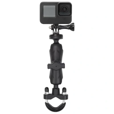 Afbeelding van Belle Vous Zwarte Motor/Fiets Camera Mount 360 Graden Rotatie Aluminium Handvat Fiets Houder Mount, Geschikt voor DSLR Camera/Actioncam en Andere Accessoires