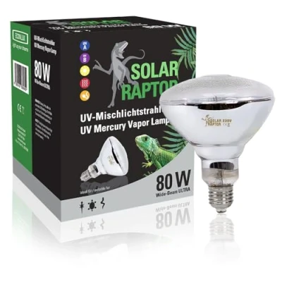 Afbeelding van Solar Raptor UV Mercury Vapor Lamp Terrarium Verlichting 80W