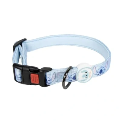 Afbeelding van Hondenhalsband Stitch Licht Blauw M/L
