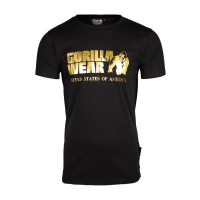 Afbeelding van Gorilla Wear Classic Tshirt print goldcoloured, Heren, Maat: XXL, Gold coloured