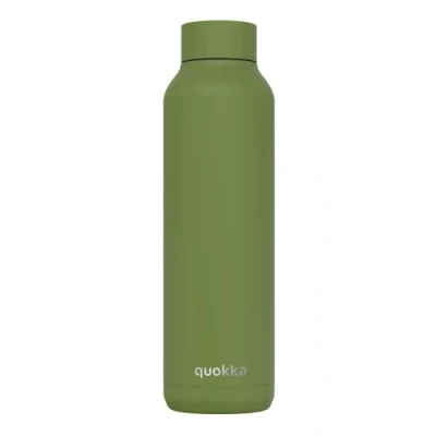 Image de Quokka Solid Olive Green Bouteille isotherme en acier inoxydable 630 ml
