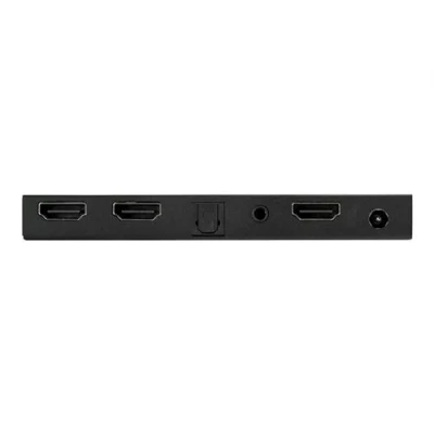 Image de StarTech.com ST122HD20S Répartiteur HDMI à 2 ports 4K 60 Hz Scaler incorporé Multiprise Son surround 7.1 vidéo/audio x de bureau