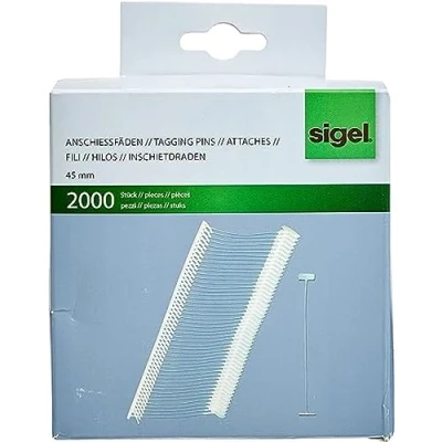 Afbeelding van SIGEL ZB321 2000 stuks 45 mm scheurvaste nylon nietdraden kleurloos