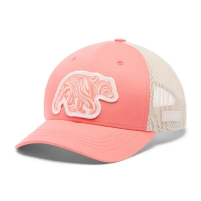Afbeelding van Columbia Youth SNAP BACK Unisex Pet voor kinderen, Maat: One Size, Hot coral/dark stone/bear swirl