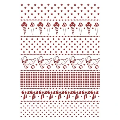 Afbeelding van Stamperia Stencil A4 Daydream Borders (KSG493) (DISCONTINUED)