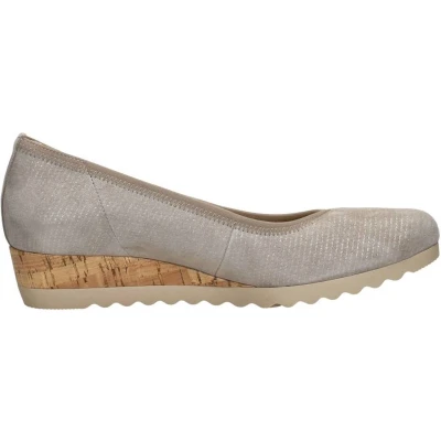 Afbeelding van Gabor Sleehakken, Dames, Maat: 39, Taupe Textiel