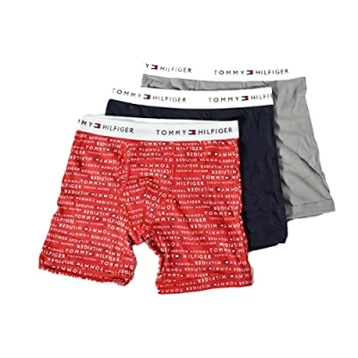 Afbeelding van Tommy Hilfiger Klassieke boxershorts van katoen voor heren, 3 delig, Turnip