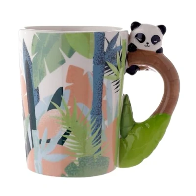 Afbeelding van Beker met panda handvat