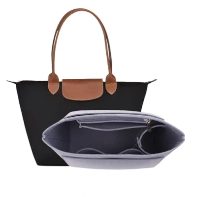 Afbeelding van D.DUO Tas Organizer, Handtas Accessoires, Longchamp Lange Handgreep Tote Organizer (Roze, L (lange handgreep)) (grijs,