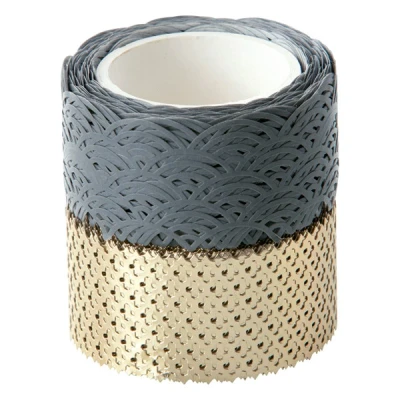 Image de Folia ruban adhésif washi gris/or (2 pièces)