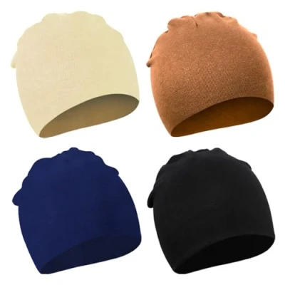 Afbeelding van DRESHOW Babymuts voor pasgeborenen, peuters, zacht, schattig, gebreid, baby&#039;s, jongens, kinderen, mutsen, 4 stuks eenvoudige stijl set 35