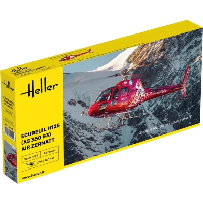 Afbeelding van 1:48 Heller 80490 Heli Ecureuil H125 AS 350 B3 Air Zermatt Plastic Modelbouwpakket