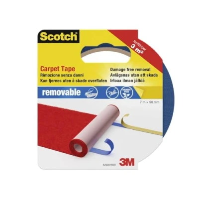 Afbeelding van 3M 42030750 Dubbelzijdig tape voor vloerbedekking Scotch Blauw (l x b) 7 m 50 mm 1 stuk(s)