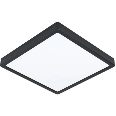 Afbeelding van EGLO Argolis 2 Led buitenplafondlamp, buitenverlichting voor muur en plafond, zwart metaal kunststof, wit, warm IP44, 28,5 cm