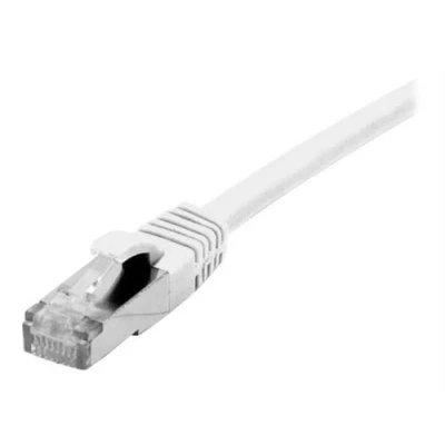 Image de Dexlan Cordon de raccordement RJ 45 (M) pour 1.5 m S/FTP CAT 6a démarré, sans halogène, crochet blanc