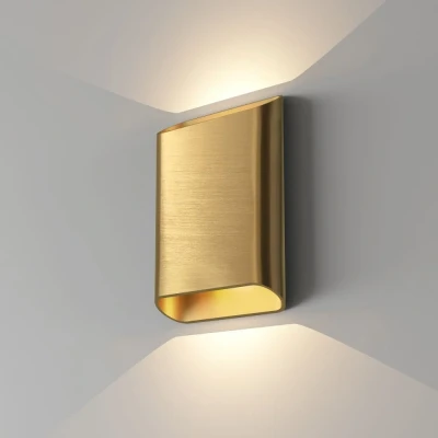 Afbeelding van Wandlamp Diaz L Warm Goud