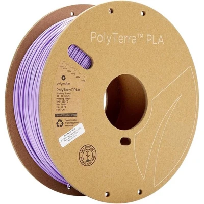 Afbeelding van Polymaker 70852 PolyTerra PLA Filament kunststof Gering kunststofgehalte 1.75 mm 1000 g Lila (mat) 1 stuk(s)