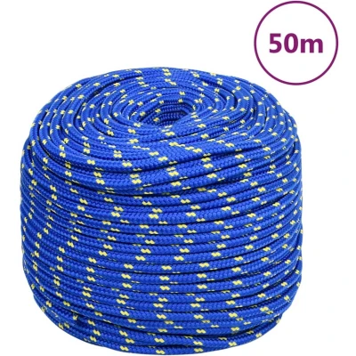 Afbeelding van vidaXL Boot touw 6 mm 50 m polypropyleen blauw