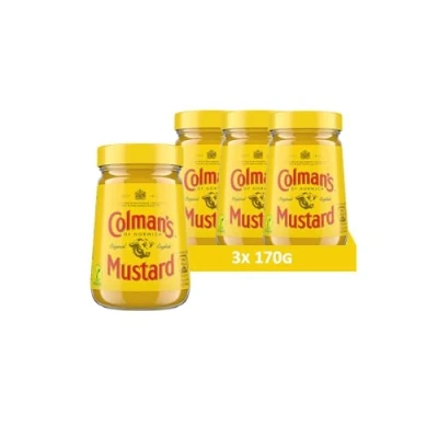 Afbeelding van Colman&#039;s Originele Engelse mosterd, fijngemalen mosterd (3 x 170 g))